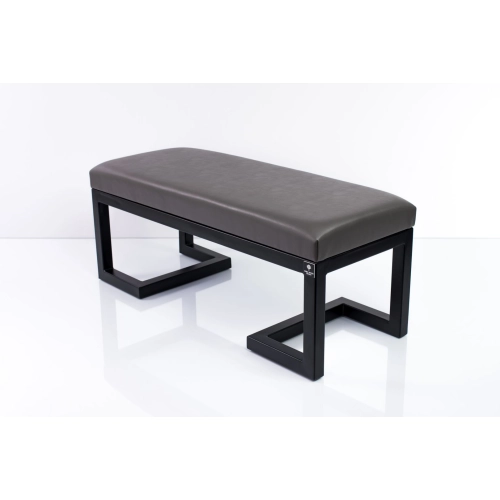 Ławka Pufa Tapicerowana Siedzisko Gładkie Ekoskóra Grafit LGM-1 Rozmiary od 50 cm do 200 cm