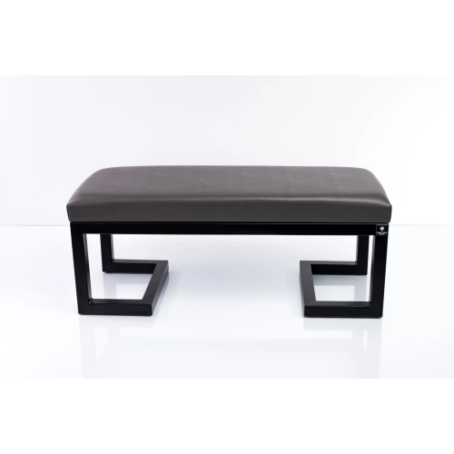 Ławka Pufa Tapicerowana Siedzisko Gładkie Ekoskóra Grafit LGM-1 Rozmiary od 50 cm do 200 cm