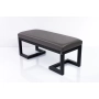 Ławka Pufa Tapicerowana Siedzisko Gładkie Ekoskóra Grafit LGM-1 Rozmiary od 50 cm do 200 cm
