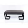 Ławka Pufa Tapicerowana Siedzisko Gładkie Ekoskóra Grafit LGM-1 Rozmiary od 50 cm do 200 cm