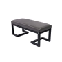 Ławka Pufa Tapicerowana Siedzisko Gładkie Ekoskóra Grafit LGM-1 Rozmiary od 50 cm do 200 cm