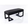 Ławka Pufa Tapicerowana Siedzisko Gładkie Ekoskóra Czarny LGM-1 Rozmiary od 50 cm do 200 cm