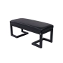 Ławka Pufa Tapicerowana Siedzisko Gładkie Ekoskóra Czarny LGM-1 Rozmiary od 50 cm do 200 cm