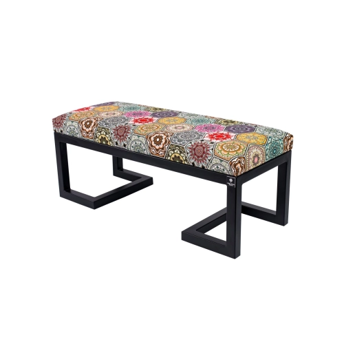 Ławka Pufa Tapicerowana Hexagony Mandala LGM-1 Rozmiary od 50 cm do 200 cm