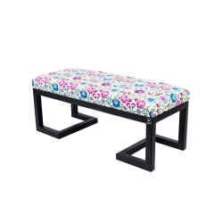 Ławka Pufa Tapicerowana Kwiaty Łowieckie LGM-1 Rozmiary od 50 cm do 200 cm