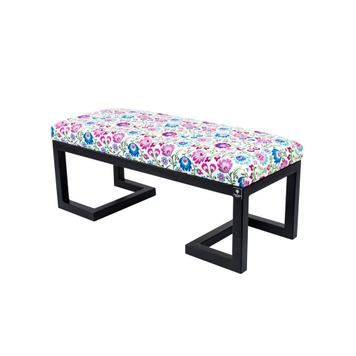 Ławka Pufa Tapicerowana Kwiaty Łowieckie LGM-1 Rozmiary od 50 cm do 200 cm