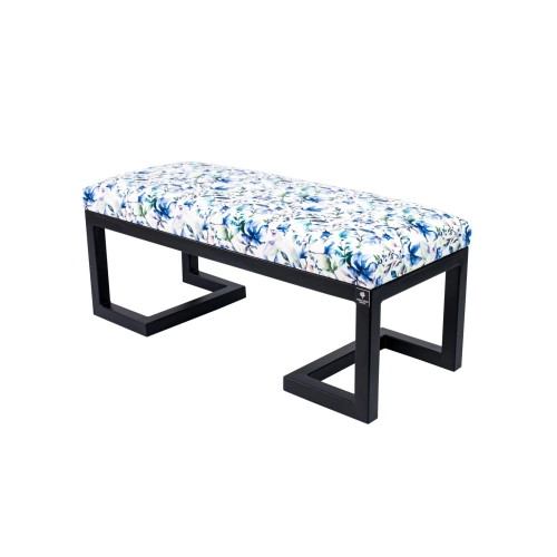 Ławka Pufa Tapicerowana Kwiaty Malowane LGM-1 Rozmiary od 50 cm do 200 cm