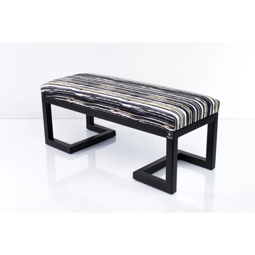 Ławka Pufa Tapicerowana Malowane Paski LGM-1 Rozmiary od 50 cm do 200 cm
