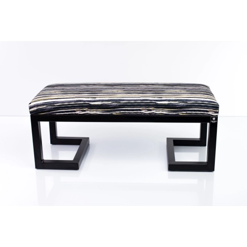 Ławka Pufa Tapicerowana Malowane Paski LGM-1 Rozmiary od 50 cm do 200 cm