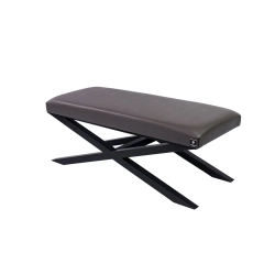Ławka Pufa Tapicerowana Siedzisko Gładkie Ekoskóra Grafit LGM-10 Rozmiary od 50 cm do 200 cm