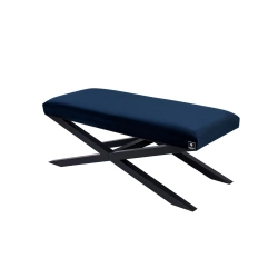 Ławka Pufa Tapicerowana Siedzisko Gładkie Granatowy LGM-10 Rozmiary od 50 cm do 200 cm