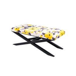 Ławka Pufa Tapicerowana Marakesz 2381 Żółty LGM-10 Rozmiary od 50 cm do 200 cm