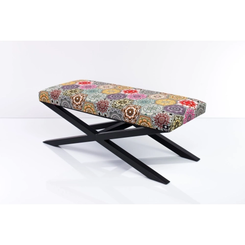 Ławka Pufa Tapicerowana Hexagony Mandala LGM-10 Rozmiary od 50 cm do 200 cm