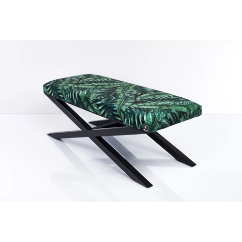 Ławka Pufa Tapicerowana Liście Tropikalne LGM-10 Rozmiary od 50 cm do 200 cm