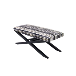 Ławka Pufa Tapicerowana Malowane Paski LGM-10 Rozmiary od 50 cm do 200 cm