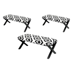 Ławka Pufa Tapicerowana Etno Pixel Duży LGM-11 Rozmiary od 50 cm do 200 cm