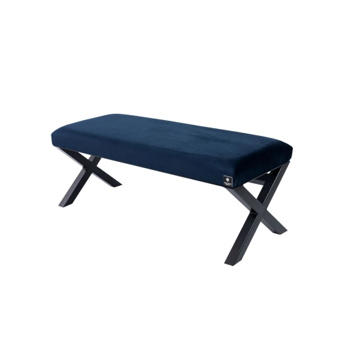 Ławka Pufa Tapicerowana Granatowy LGM-11 Rozmiary od 50 cm do 200 cm