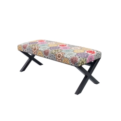 Ławka Pufa Tapicerowana Hexagony Mandala LGM-11 Rozmiary od 50 cm do 200 cm