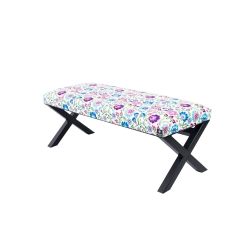 Ławka Pufa Tapicerowana Kwiaty Łowieckie LGM-11 Rozmiary od 50 cm do 200 cm