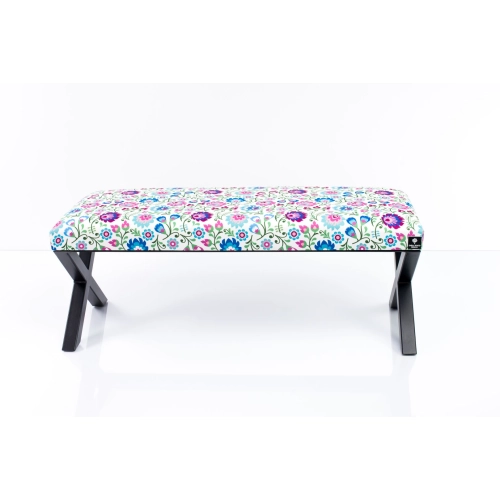 Ławka Pufa Tapicerowana Kwiaty Łowieckie LGM-11 Rozmiary od 50 cm do 200 cm