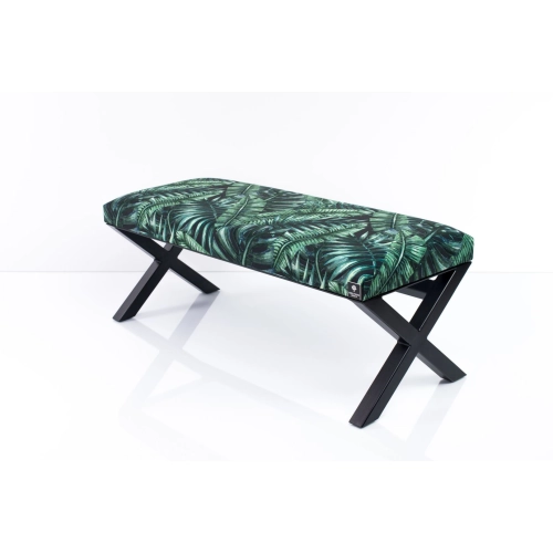 Ławka Pufa Tapicerowana Liście Tropikalne LGM-11 Rozmiary od 50 cm do 200 cm