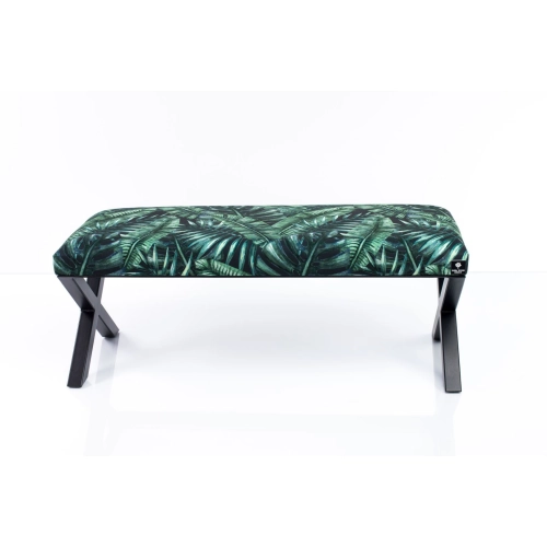 Ławka Pufa Tapicerowana Liście Tropikalne LGM-11 Rozmiary od 50 cm do 200 cm