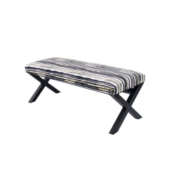 Ławka Pufa Tapicerowana Malowane Paski LGM-11 Rozmiary od 50 cm do 200 cm