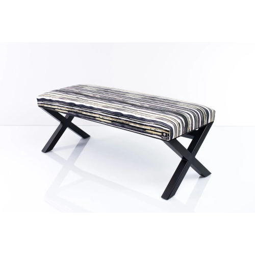 Ławka Pufa Tapicerowana Malowane Paski LGM-11 Rozmiary od 50 cm do 200 cm