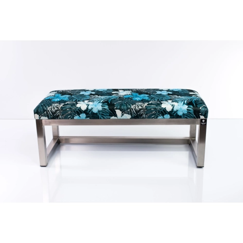 Ławka Pufa Tapicerowana Tropic 05 Stal Nierdzewna Szczotkowana / Polerowana LGM-2 Rozmiary od 50 cm do 200 cm