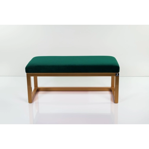 Ławka Pufa Tapicerowana Siedzisko Gładkie Butelkowa Zieleń LGM-2 Rozmiary od 45 cm do 200 cm