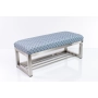 Ławka Pufa Tapicerowana EVO 33 Stal Nierdzewna Szczotkowana / Polerowana LGM-3 Rozmiary od 50 cm do 200 cm