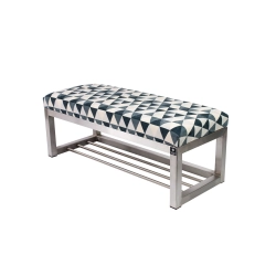 Ławka Pufa Tapicerowana Mercure 01 Stal Nierdzewna Szczotkowana / Polerowana LGM-3 Rozmiary od 50 cm do 200 cm