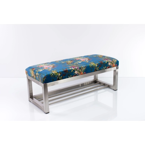 Ławka Pufa Tapicerowana Paradis 05 Stal Nierdzewna Szczotkowana / Polerowana LGM-3 Rozmiary od 50 cm do 200 cm