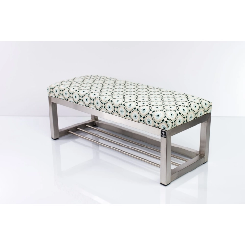 Ławka Pufa Tapicerowana Mandala Koło Stal Nierdzewna Szczotkowana / Polerowana LGM-3 Rozmiary od 50 cm do 200 cm