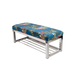 Ławka Pufa Tapicerowana Paradis 05 Stal Nierdzewna Szczotkowana / Polerowana LGM-4 Rozmiary od 50 cm do 200 cm