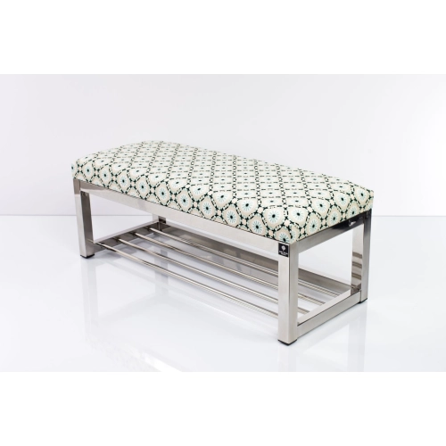 Ławka Pufa Tapicerowana Mandala Koło Stal Nierdzewna Szczotkowana / Polerowana LGM-4 Rozmiary od 50 cm do 200 cm