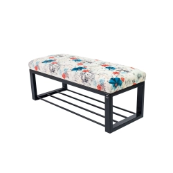 Ławka Pufa Tapicerowana Print AB1 Stal LGM-6 Rozmiary od 50 cm do 200 cm