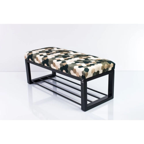 Ławka Pufa Tapicerowana Print AC2 Stal LGM-6 Rozmiary od 50 cm do 200 cm