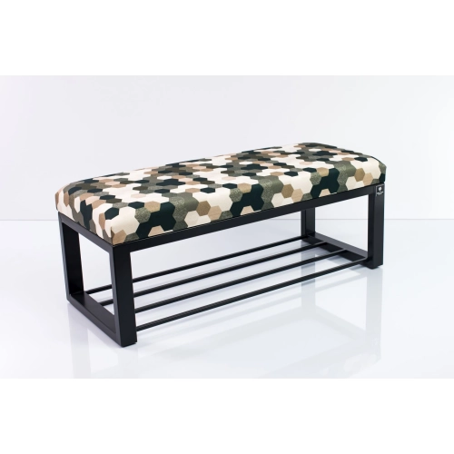Ławka Pufa Tapicerowana Print AC2 Stal LGM-6 Rozmiary od 50 cm do 200 cm