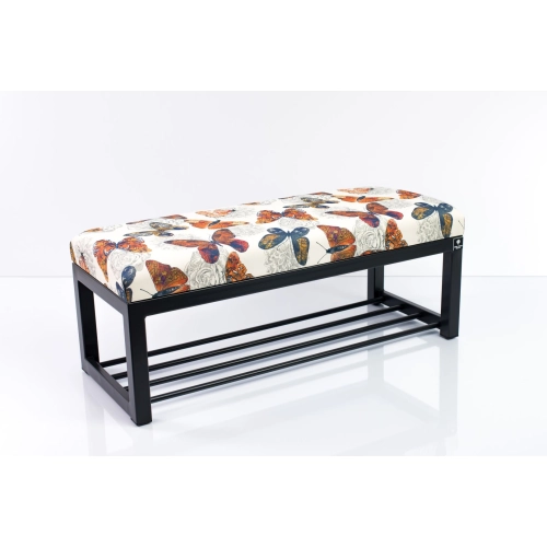 Ławka Pufa Tapicerowana Butterfly 05 Stal LGM-7 Rozmiary od 50 cm do 200 cm