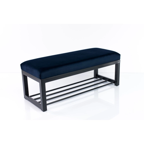 Ławka Pufa Tapicerowana Granatowy Stal LGM-7 Rozmiary od 50 cm do 200 cm