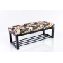 Ławka Pufa Tapicerowana Print AA3 Stal LGM-7 Rozmiary od 50 cm do 200 cm