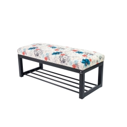 Ławka Pufa Tapicerowana Print AB1 Stal LGM-7 Rozmiary od 50 cm do 200 cm