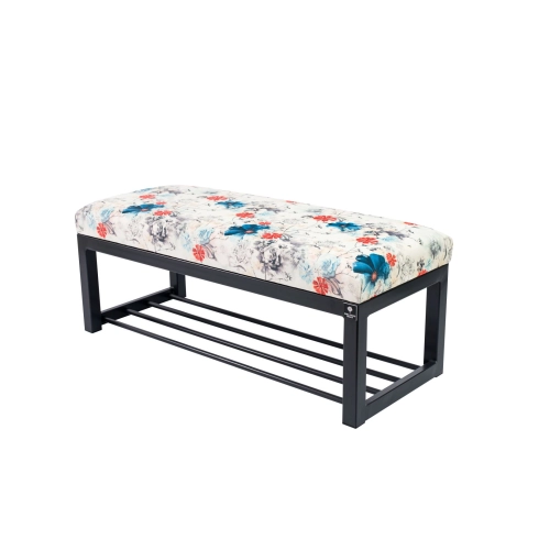 Ławka Pufa Tapicerowana Print AB1 Stal LGM-7 Rozmiary od 50 cm do 200 cm