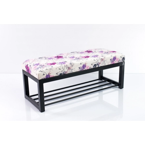 Ławka Pufa Tapicerowana Print AB3 Stal LGM-7 Rozmiary od 50 cm do 200 cm