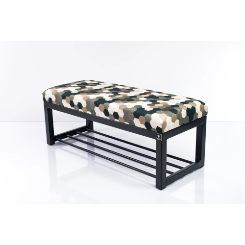 Ławka Pufa Tapicerowana Print AC2 Stal LGM-7 Rozmiary od 50 cm do 200 cm