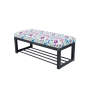 Ławka Pufa Tapicerowana Kwiaty Łowieckie Stal LGM-7 Rozmiary od 50 cm do 200 cm
