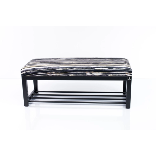 Ławka Pufa Tapicerowana Malowane Paski Stal LGM-7 Rozmiary od 50 cm do 200 cm