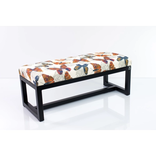 Ławka Pufa Tapicerowana Butterfly 05 Stal LGM-9 Rozmiary od 50 cm do 200 cm
