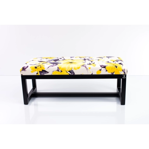 Ławka Pufa Tapicerowana Marakesz Żółty Stal LGM-9 Rozmiary od 50 cm do 200 cm